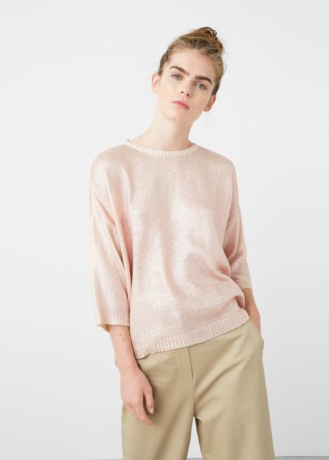 Pullover Finitura Metallizzata