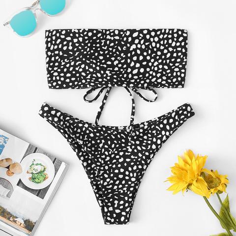 Bikini Set Mit Band Und Muster