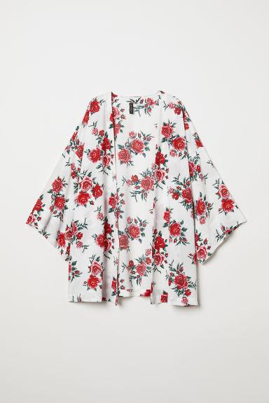 H & M - H & M+ Kimono Corto - Blanco