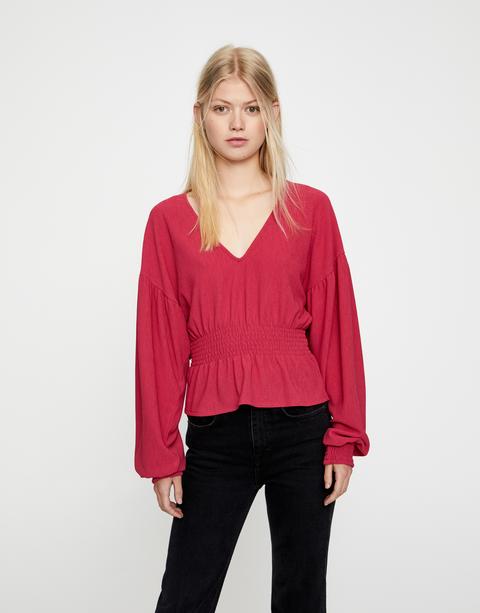 Top Fucsia Goma Canilla