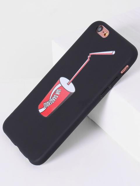 Cover Per Iphone Con Stampa Di Soda Nero