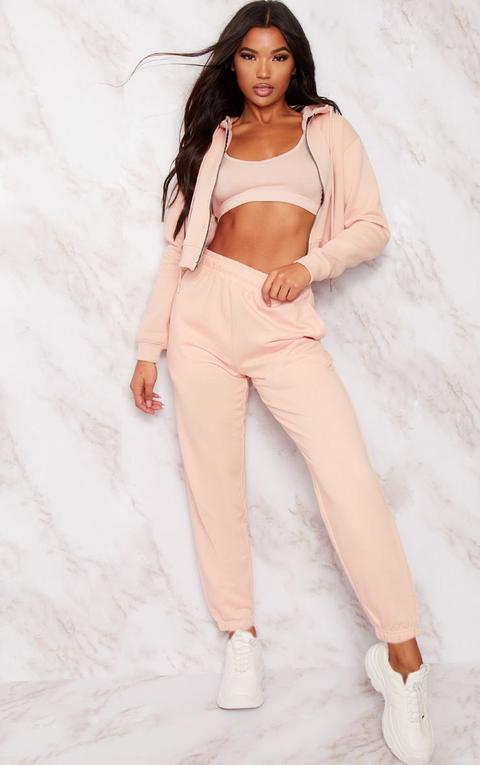 Dusty Pink Casual Joggers