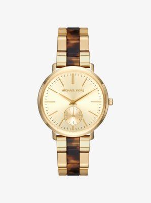 Reloj Jaryn De Acetato Y Tono Dorado