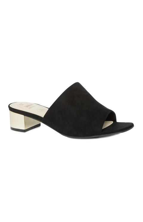 Black Heel Mule