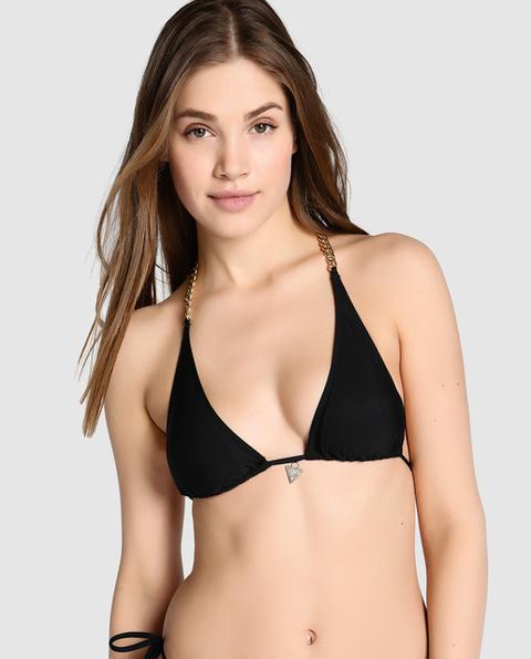 Guess - Sujetador De Bikini De Mujer Triángulo Sin Aro