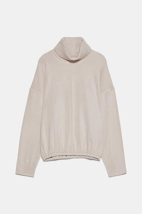 High Neck Sweatshirt