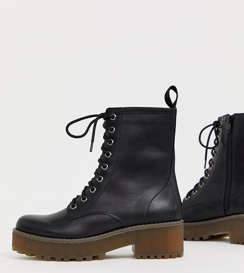 botas negras cordones