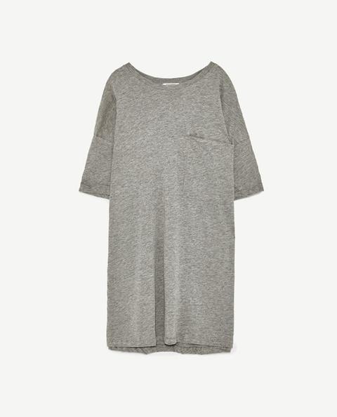 zara black t shirt dress