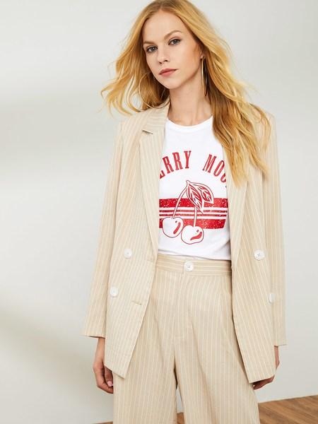 Blazer A Petto Doppiopetto A Doppio Petto Con Intaglio