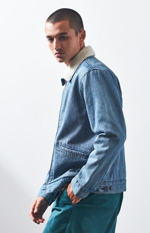 obey division denim jacket