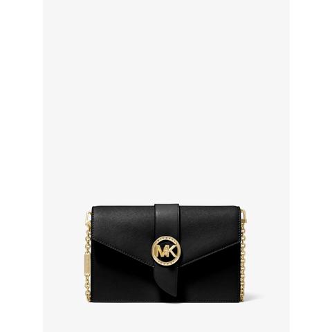 Mkbandolera Mediana Transformable De Piel - Negro(negro) - Michael Kors