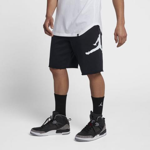 Shorts In Fleece Jordan Jumpman Logo - Uomo - Nero