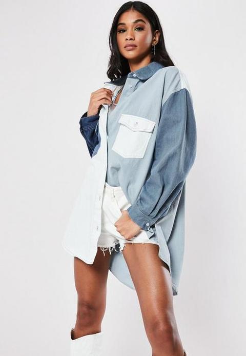 oversized denim shirt