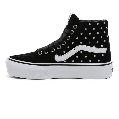 polka dot high top vans