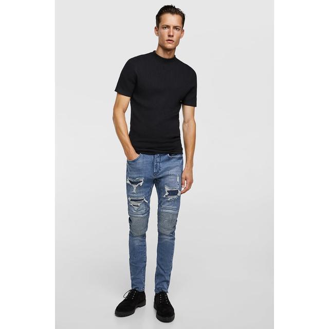 zara skinny biker jeans