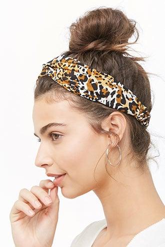 Forever 21 Leopard Print Headwrap , Brown/multi