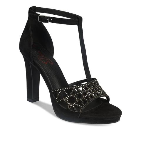Sandales À Talon Noir Myb