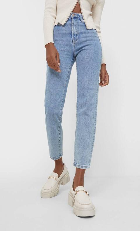 Stradivarius Jeans Mom Slim Denim 44