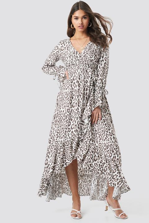 Leopard Maxi Dress Multicolore