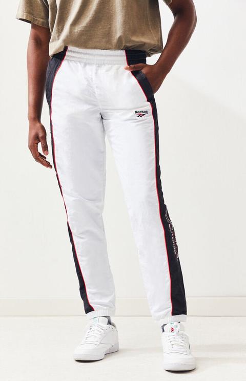 reebok white track pants