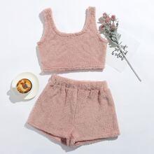 Conjunto De Casa Top Tank Corto Con Shorts