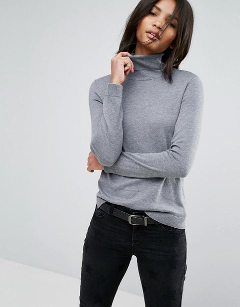 Esprit - Maglione Dolcevita Leggero - Grigio