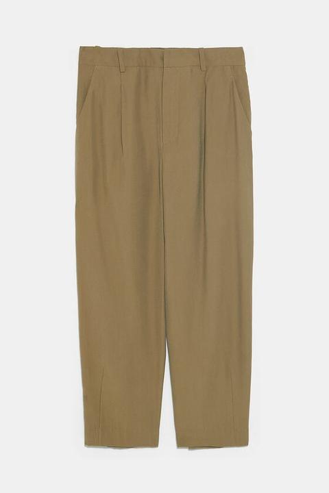 Loose-fitting Darted Trousers