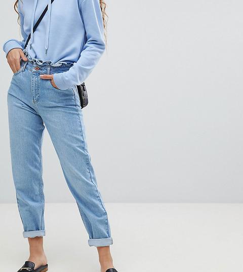 Miss Selfridge Frill Top Mom Jeans