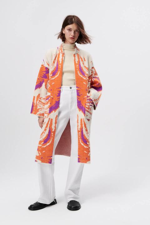 Abrigo Punto Jacquard