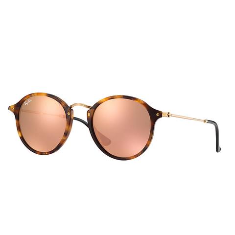 Round Fleck @collection Unisex Sunglasses Lentes: Rosa, Montura: Oro