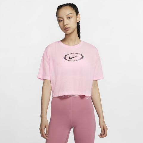 Nike Dri-fit Camiseta Corta De Entrenamiento - Mujer - Rosa