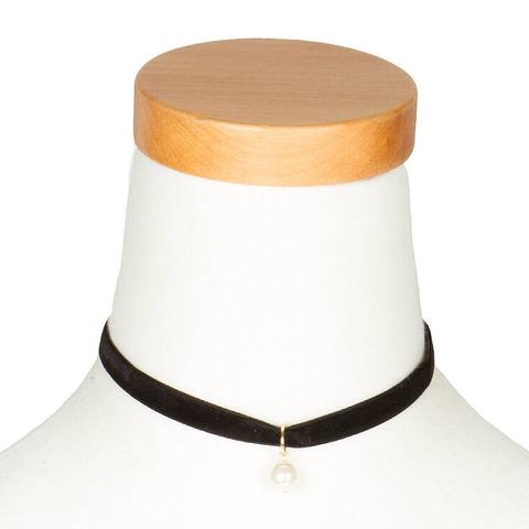 Black Pearl Choker Necklace