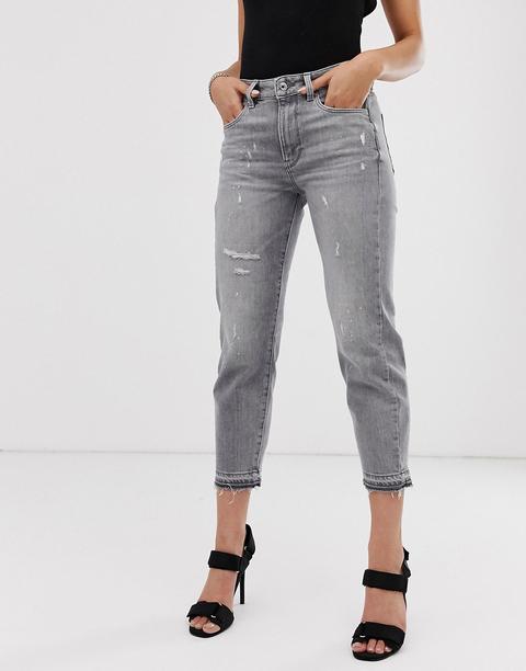 G-star - 3301 - Boyfriend Jeans Con Strappi - Blu