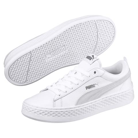 smash platform leather women's sneakers