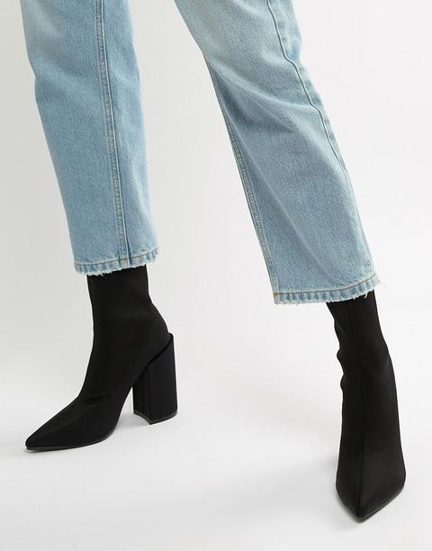 Public Desire - Stiefel Mit Schwarzen Blockabsätzen - Schwarz
