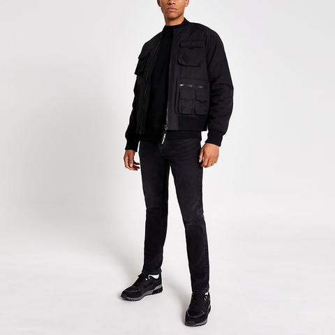 river island utility bomber jacket