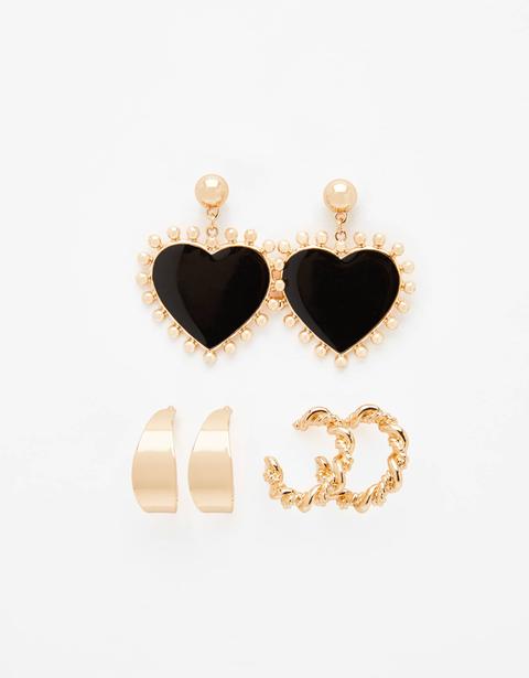 Set Di Orecchini Con Cuore