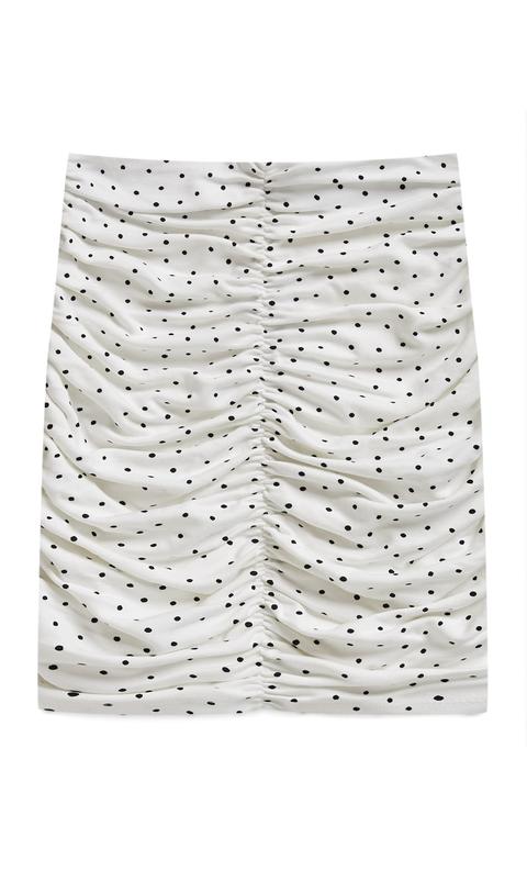 Falda Mini Frunce Estampada