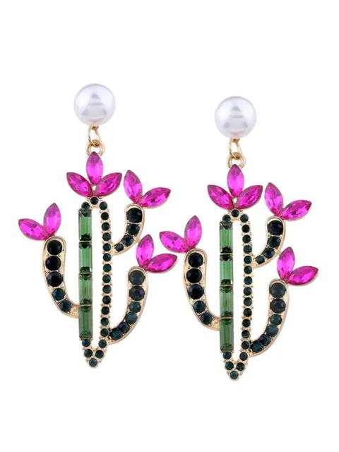 Pendientes De Cristal De Cactus