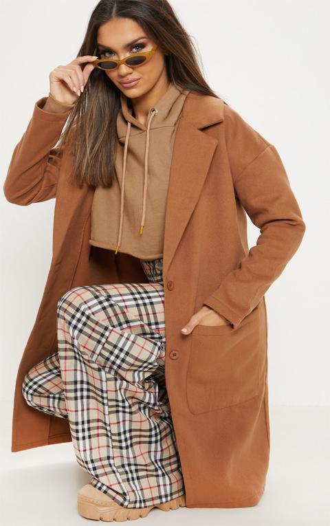 camel midi coat