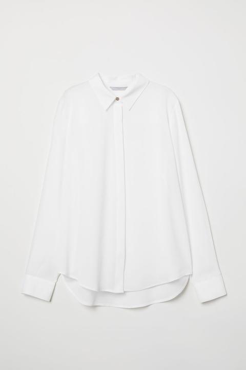 Blusa De Manga Larga - Blanco