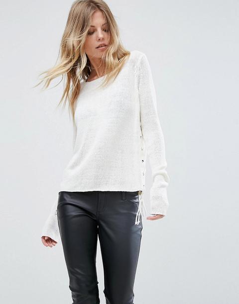 Vero Moda - Maglione Allacciato - Bianco