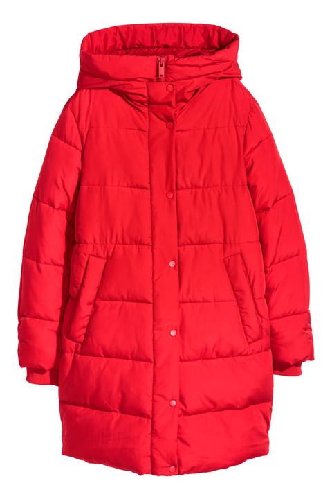 Parka Acolchada - Rojo