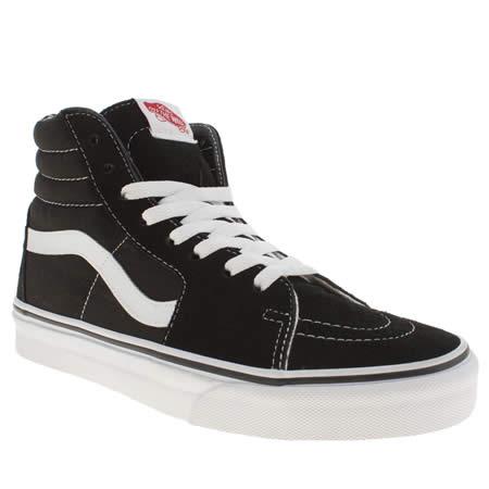 Black & White Sk8-hi Suede Trainers