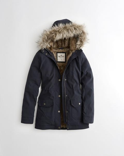 Stretch Cozy-lined Parka from Hollister on 21 Buttons