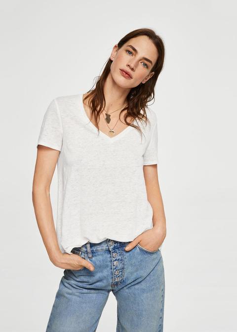 Camiseta Jaspeada Lino