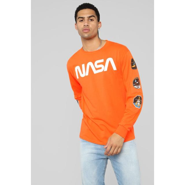 nasa orange sweatshirt