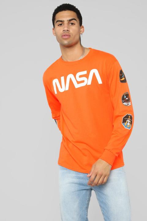 nasa orange sweatshirt