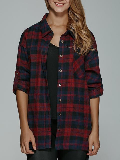 Bf Style Plaid Shirt