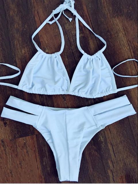 Halterneck Blanco Conjunto Bikini